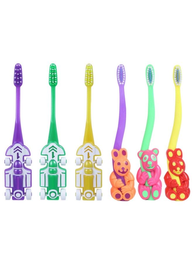 Maxi مجموعة العناية بالفم مكونة من 6 (3 أطفال) فرشاة أسنان زوم سيارة للأطفال و(3 أطفال) فرشاة أسنان بينغو للأطفال - Image 4