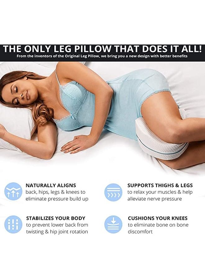 Loquat Leg and Knee Foam Support Pillow Soothing Pain Relief for Sciatica, Back And Hips - Image 4