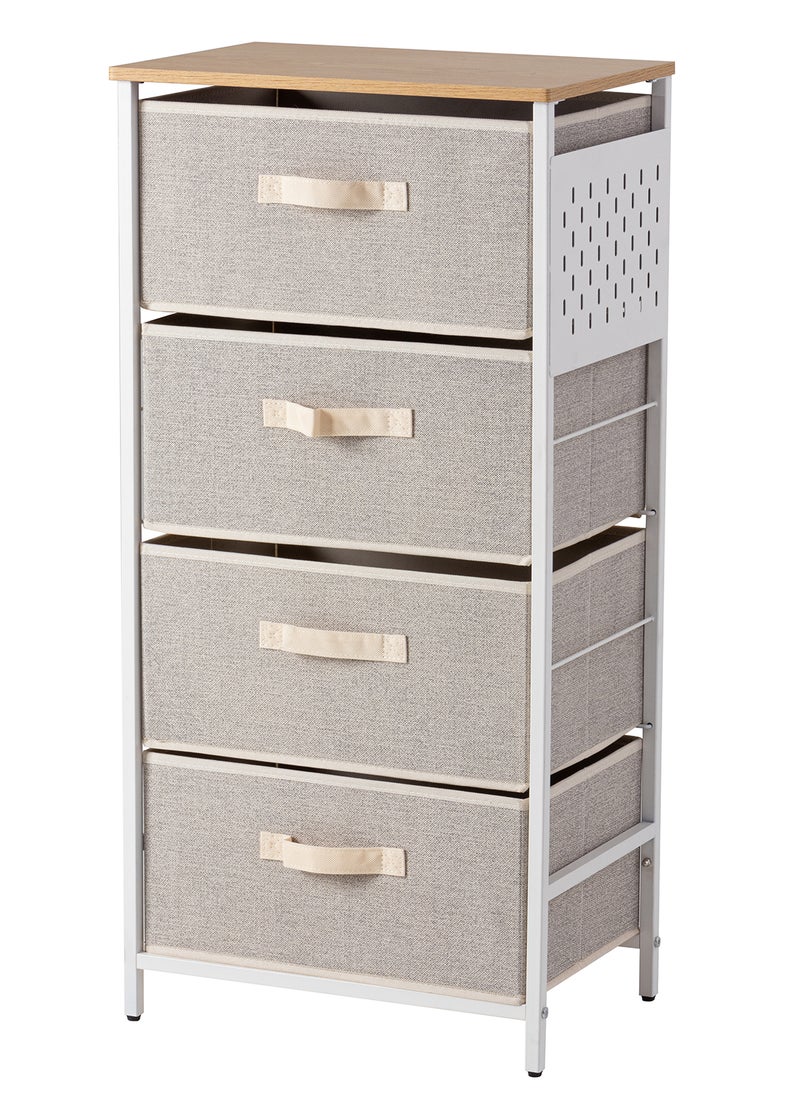 Sharpdo 4-Layer Drawer Storage Cabinet Iron Frame Fabric Multi-Layer Storage Cabinet  - Image 1