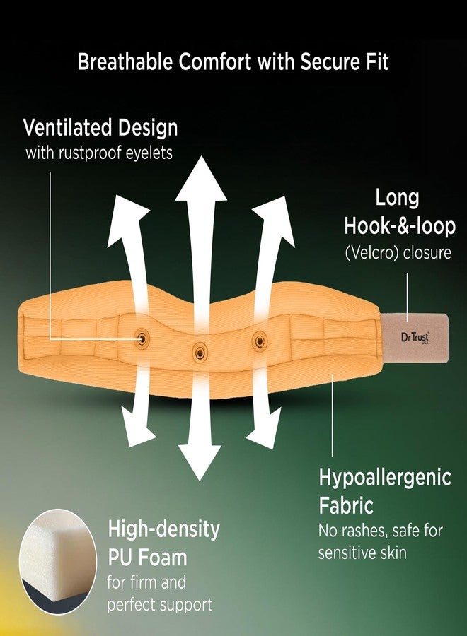 Dr Trust USA 4102 Cervical Collar Soft with Support High-Density Foam Neck Brace for Cervical Pain, Spondylosis, Injury, Immobilization & Posture Correction, Neck Collar for Men & Women - Medium - Image 4