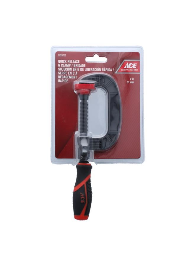 ACE Swivel Pad C-Shaped Jaws Quick Release G-Type Clamp Black and Orange 51mm XM18010623