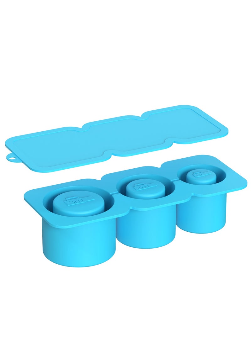 Stanley ice cube tray, suitable for 40oz Stanley water glass ice making mold, reusable cylindrical silicone ice cube mold, can be used for ice drinks, juice - Image 1