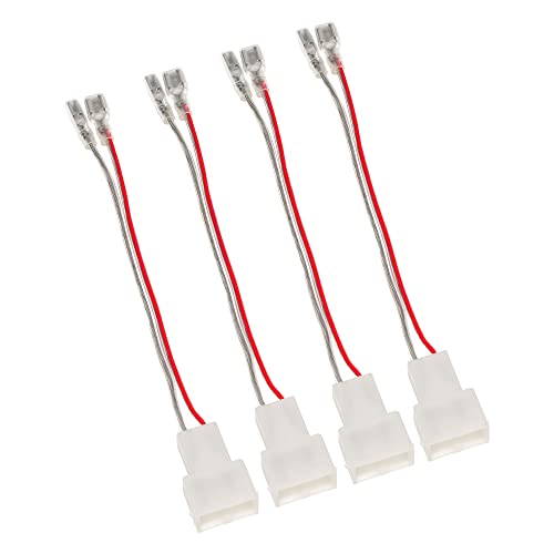 RED WOLF Speaker Wiring Harness for Honda 1997-2017 Civic Accord Odyssey, Acura 1986-2010 Integra TSX Install Aftermarket Front Rear Door Speaker Audio Wire Cable Plug Adapter Connector 4 PCS - Image 1