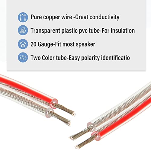 RED WOLF Speaker Wiring Harness for Honda 1997-2017 Civic Accord Odyssey, Acura 1986-2010 Integra TSX Install Aftermarket Front Rear Door Speaker Audio Wire Cable Plug Adapter Connector 4 PCS - Image 3