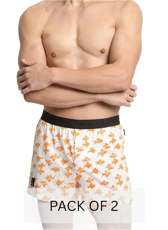 THE BEAR HOUSE Mens Cotton Boxers Multipack Soft Breathable Underwear for Men Loose Fit Comfortable Boxer Shorts for Daily Wear - Image 1