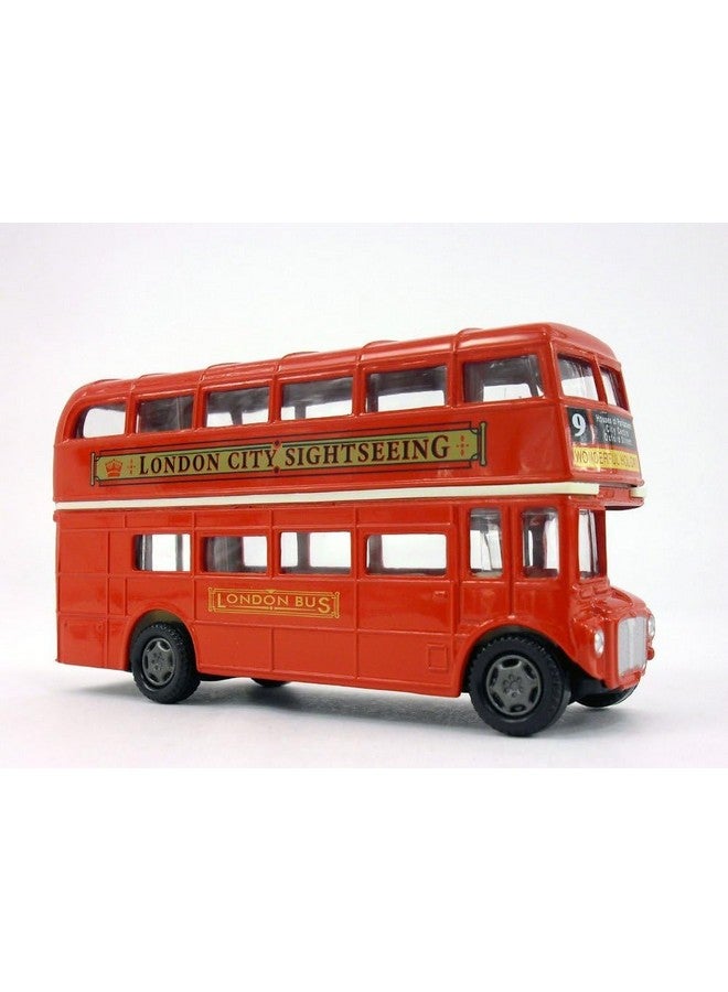 MOTORMAX حافلة لندن ذات الطابقين، حمراء - موتورماكس 76002 - 4.75" نموذج سيارة مصنوعة من الصب - Image 4