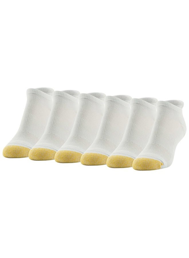 GOLDTOE Womens Vacay Cushion Tab Socks, 6-pairs, White, M - Image 1