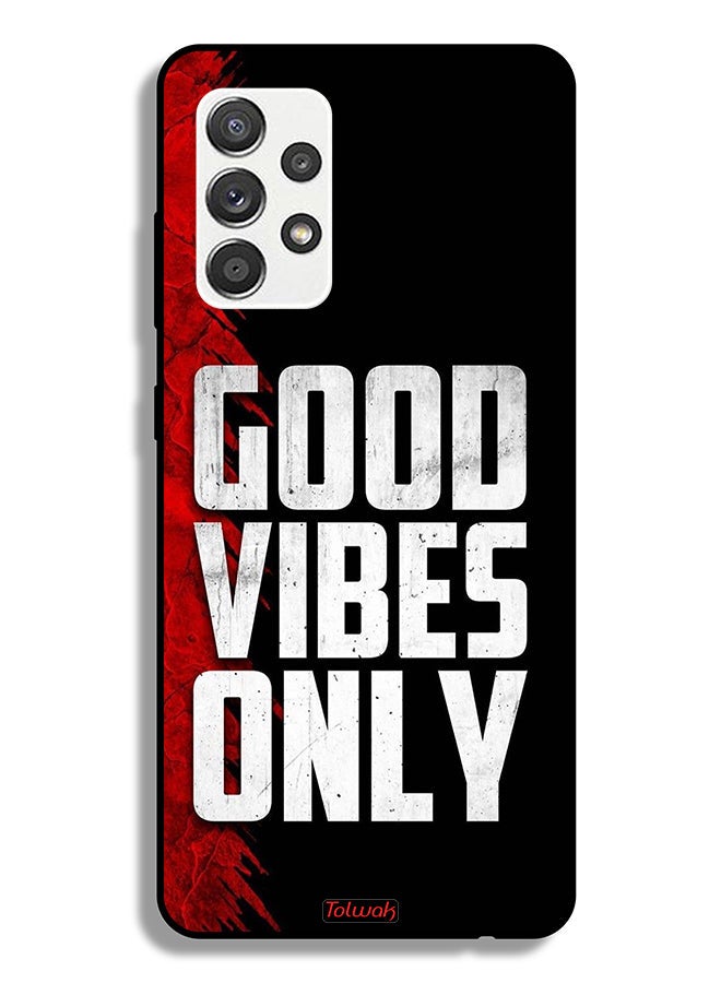 Tolwak Samsung Galaxy A32 5G Protective Case Cover Good Vibes Only - Image 1