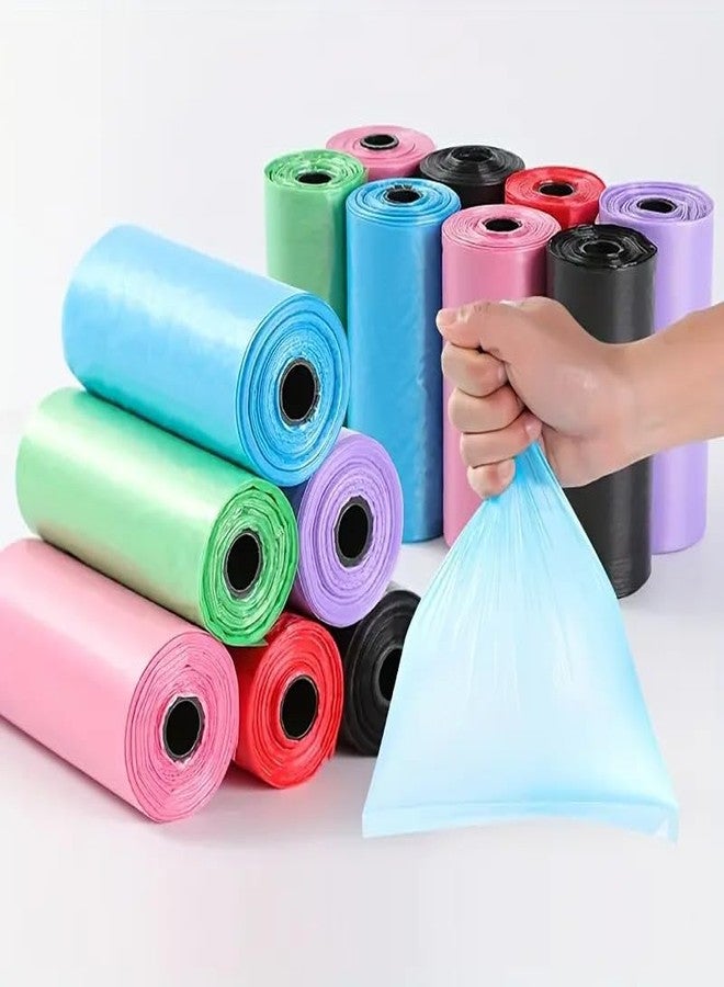 Sandra Dog Poop Bags (8 Roll) for Waste Refuse Cleanup Biodegradable Doggy Garbage Roll Replacements Leak Proof Tear Resistant Thick Plastic (Dispenser + 120 Poop Bag) 120 Set - Image 4