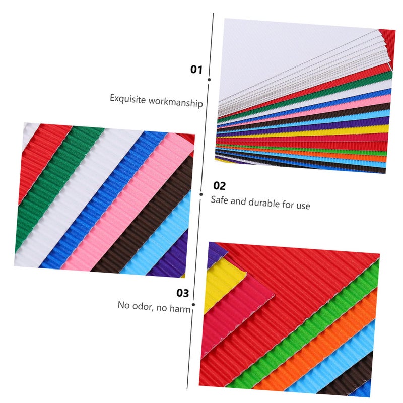 30 Sheets DIY Wavy Gift Wrapping Paper Mixed Styles Creative Packaging Material - Image 3