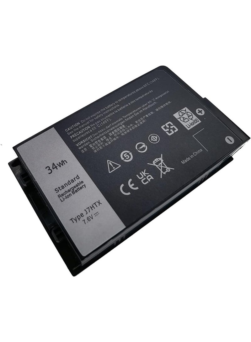Terabyte REPLACEMENT 7.6V 34Wh/4342mAh 7XNTR Laptop Battery Compatible for Dell Latitude 7202 7212 7220 Rugged Extreme Tablet Series 02JT7D 2JT7D FH8RW VW5Y4 J82G5 451-BBOR 451-BCCO - Image 2