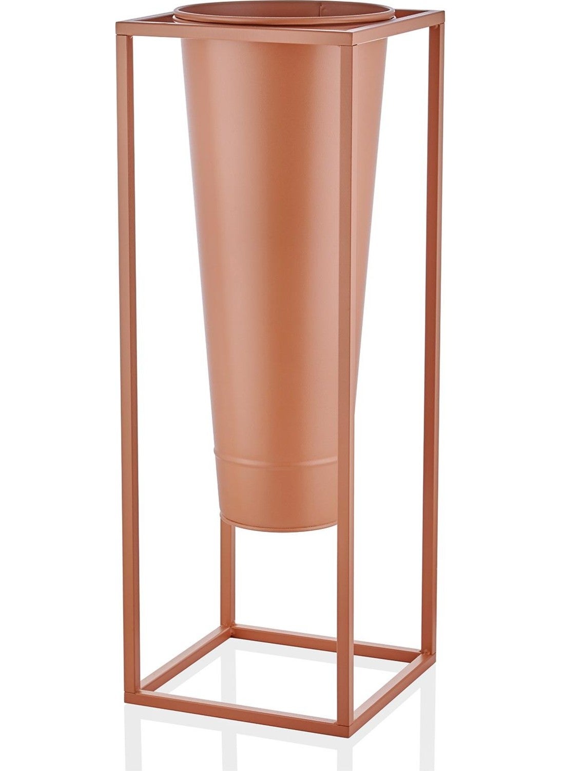 THE MIA Suelo Vase Terracota & Copper 29 x 29 x 80 cm  - Image 1