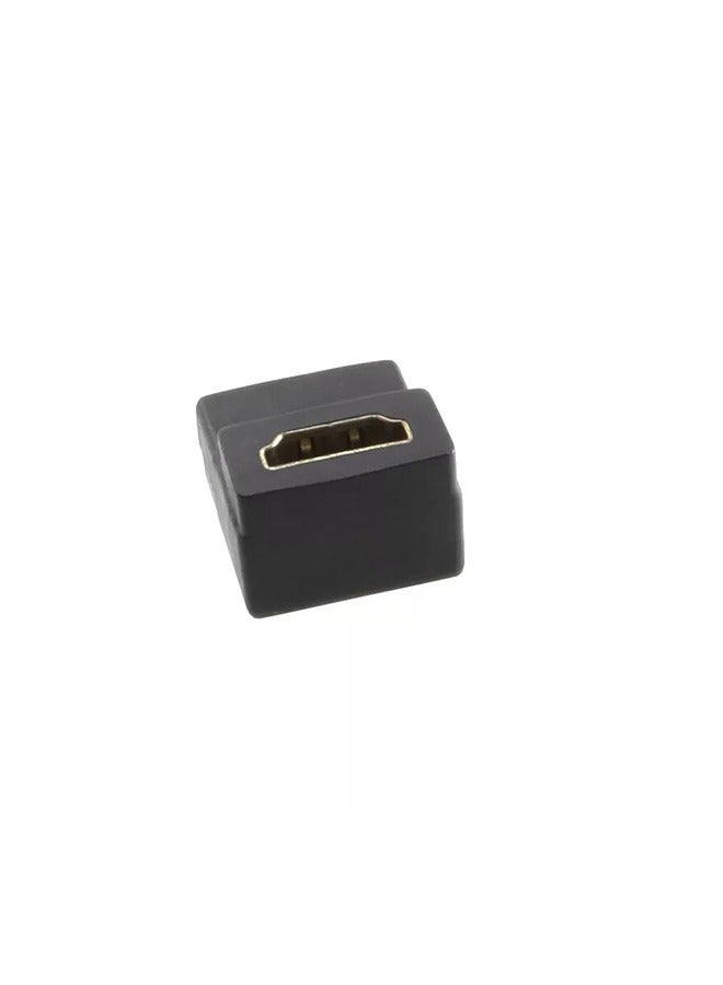 Taimi HDMI to HDMI Female 90 Degree Right Angle Adapter Connector Coupler for HDTV  - Image 1