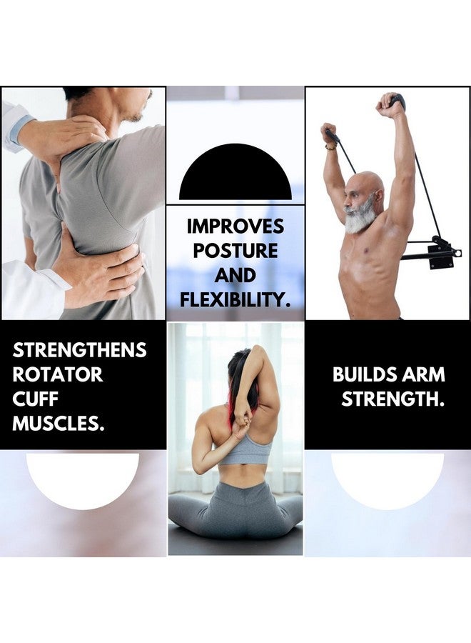 Physiogears Shoulder Pulley Equipment Home Gym Exercise & Physical Therapy T Pulley - Image 5