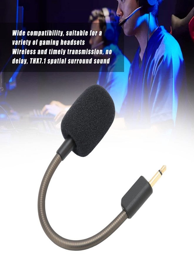 Dilwe Replacement Microphone for BlackShark V2, Gaming Headset 3.5mm Detachable Game Boom Microphone with Foam - Image 2