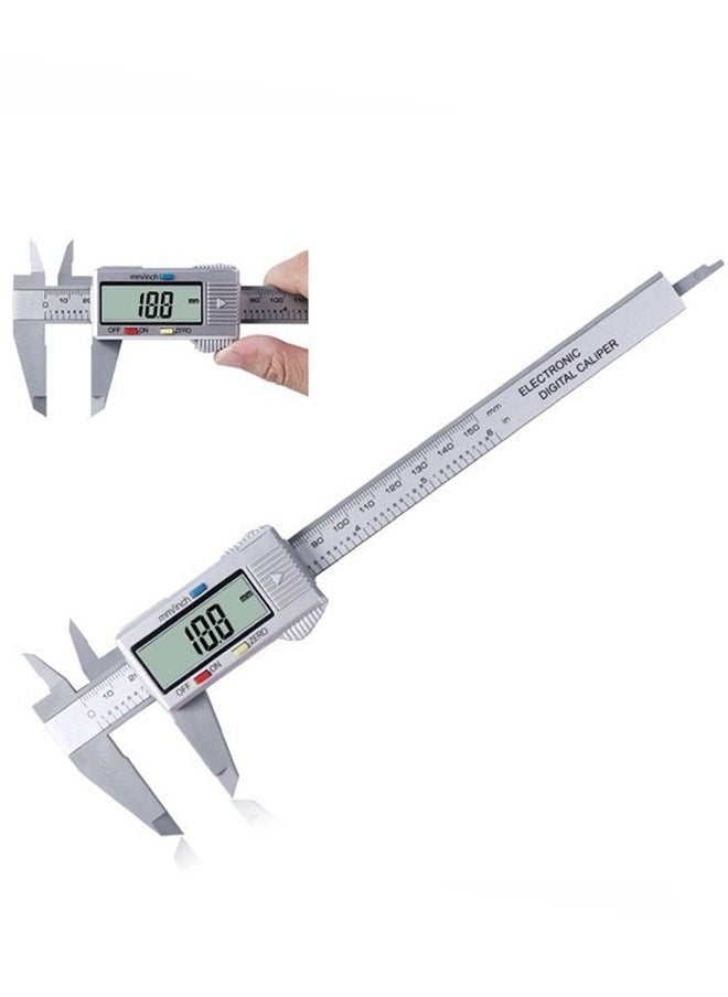Generic Digital Vernier Caliper 0-150mm, Carbon Fiber Digital Caliper with Large LCD Screen, Plastic Digital Caliper, 0.1mm Accuracy, 240mm80mm60mm  - Image 1
