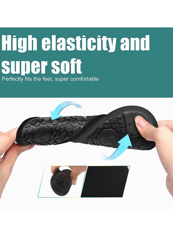 Water Shoes for Women Men, Outdoor Beach Shoes Swimming Aqua Socks Quick-Dry Snorkeling Shoes Surfing Yoga Pool Exercise Water Shoes Size 40-41 (Pinstripe) - Image 5