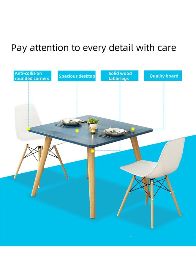Generic Modern Casual Square Small Dining Table,Dinner Table,Living Room Dining Table,Simple Style Coffee Table, Casual Living Room Coffee Table, Suitable for Family Office Desk, Kitchen Dining Table, Coffee Table, Writing Desk,80cm×80cm×73cm  - Image 5