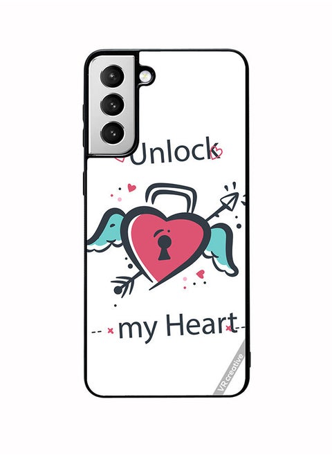 Protective Case Cover For Samsung Galaxy S22 Plus 5G Unlock My Heart Design Multicolour