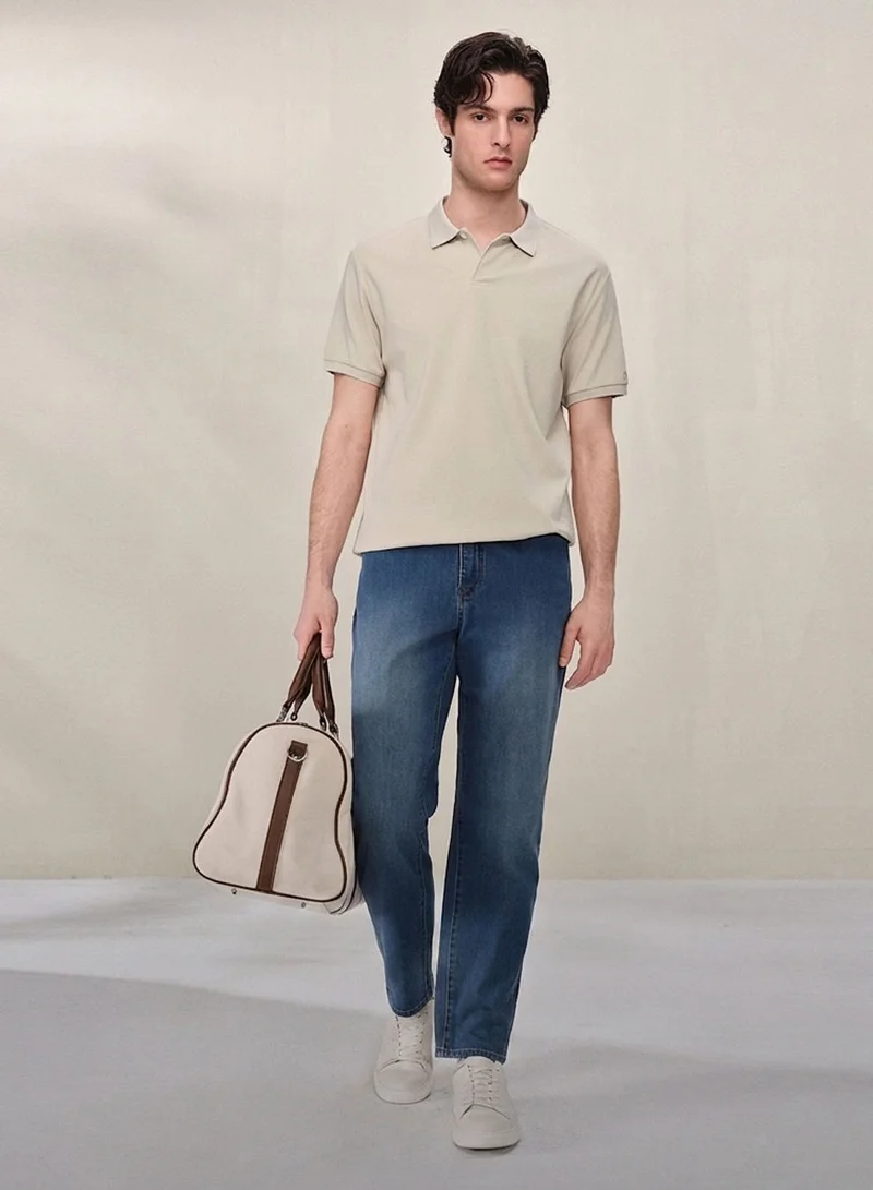 GIORDANO Men Regular Cotton Modal Stretch Polo