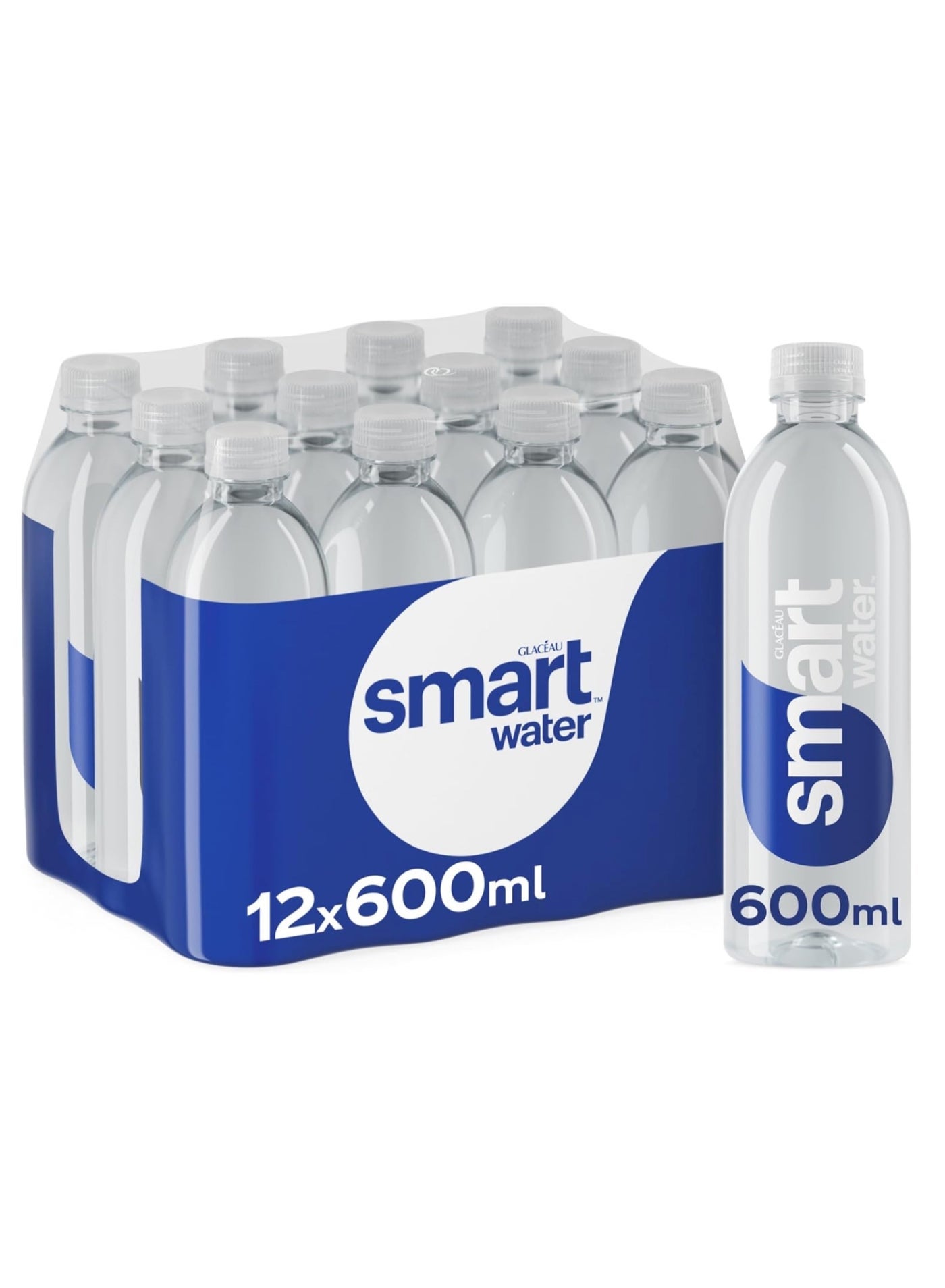 Glaceau Smart Water, Pack of 12x600ml