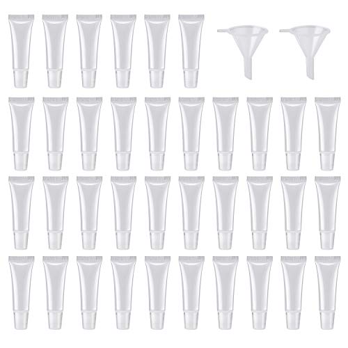HRLORKC 50Pcs 10ml Empty Lip Gloss Tubes Empty Lip Balm Tubes for DIY Lip Gloss Balm Cosmetic - Image 1