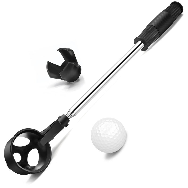 prowithlin Golf Ball Retriever, Stainless Telescopic Extendable Balls Retrievers for Water w/Golf Balls Pick Up Retriever Grabber Claw Sucker Tool, Golfs Gifts for Men (6ft) - Image 1