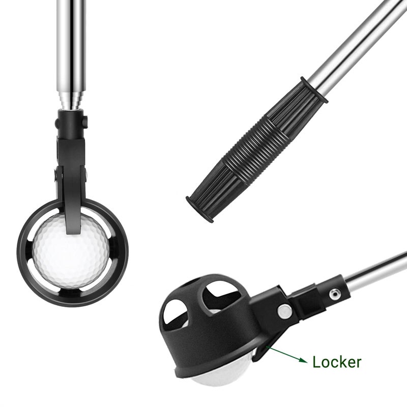 prowithlin Golf Ball Retriever, Stainless Telescopic Extendable Balls Retrievers for Water w/Golf Balls Pick Up Retriever Grabber Claw Sucker Tool, Golfs Gifts for Men (6ft) - Image 2