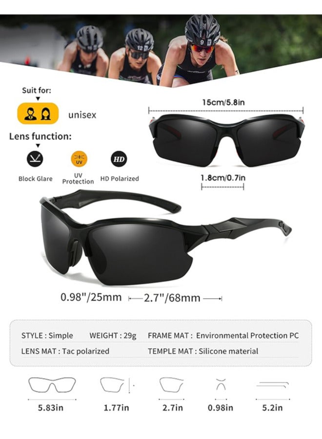 Chixing Polarized Sports Sunglasses for Men Women Youth Baseball Running Cycling Driving Fishing Tennis Golf Motor TAC UV400 - Image 2