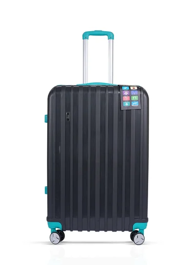MNUK Viator Check-in Luggage- 28 Inch | Hard-side Smooth and comfortable Luggage Trolley with TSA Lock | PP Material| Double 360° 4 Wheeler| Large- Black