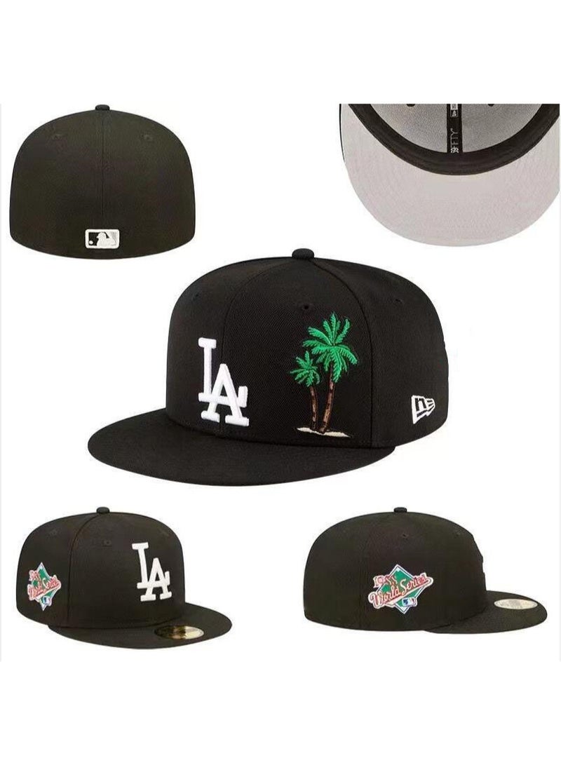 New Era Los Angeles Dodgers Black World Series Palm Tree Fitted Baseball Cap 558SIZE