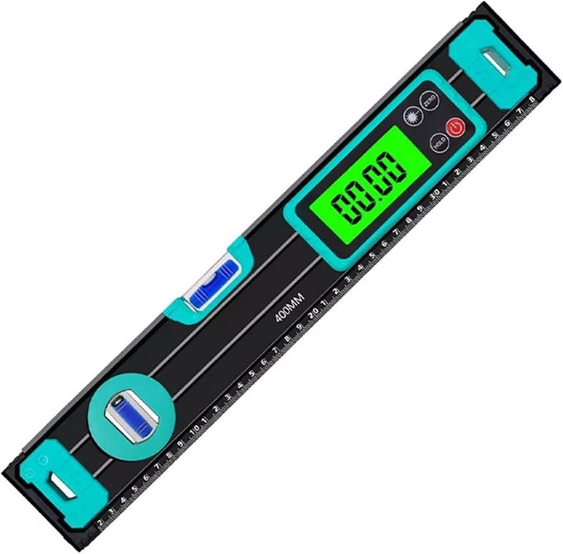 مسطرة مستوى رقمية مغناطيسية بشاشة LCD مقياس زاوية إلكتروني منقلة 400 مم - Image 1