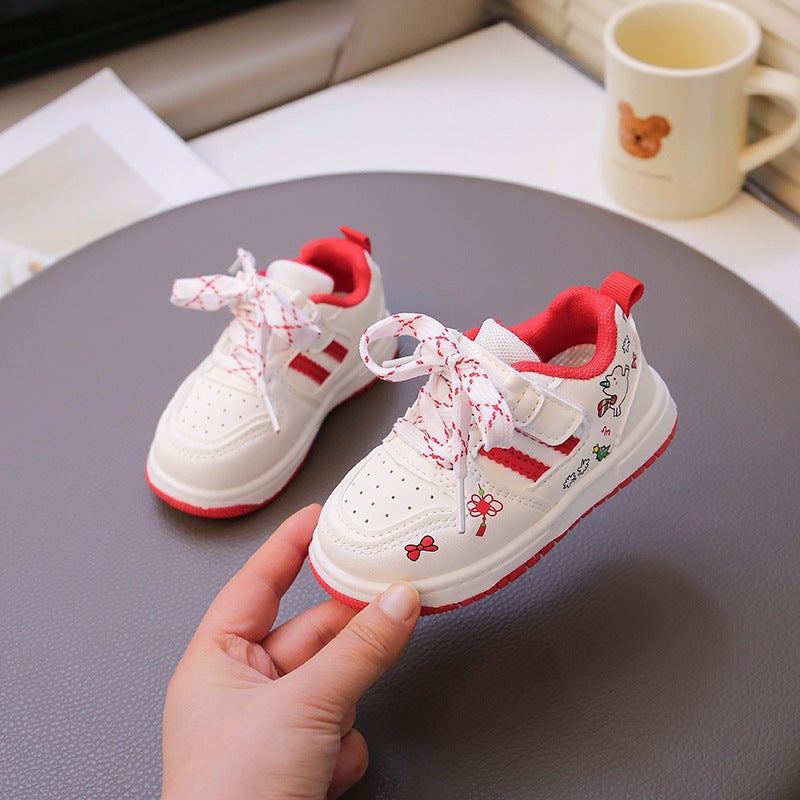Mesh Sneakers Lightweight Flexible Sole Walking Shoes For Kids Indoor And Outdoor Activities - Image 4
