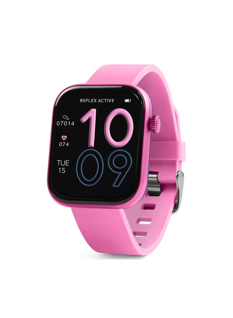 Reflex Active Spectra S 300 Lite AMOLED Smart Aluminium Pink Strap Calling Watch - Image 1