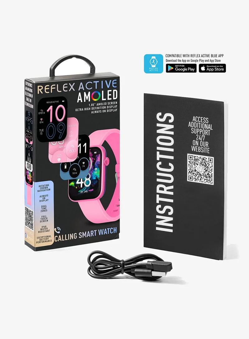 Reflex Active  Reflex Active Spectra S 300 Lite AMOLED Smart Aluminium Pink Strap Calling Watch for Women | Best Price UAE