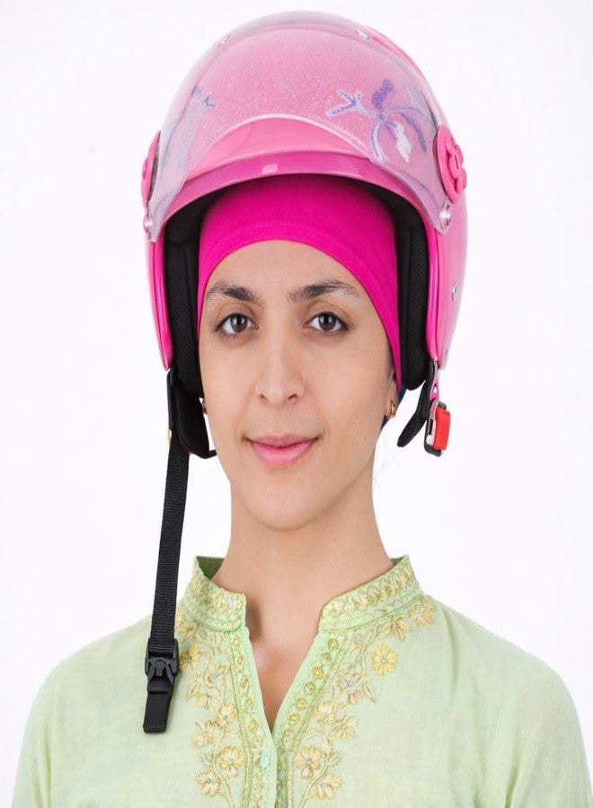 Pride Apparel Helmet Skull Cap Cotton Liner Women (Pink) - Image 3