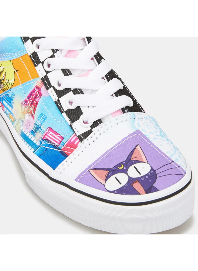 VANS Kids' x Pretty Guardian Sailor Moon Old Skool Patchwork Shoe (Younger Kids)