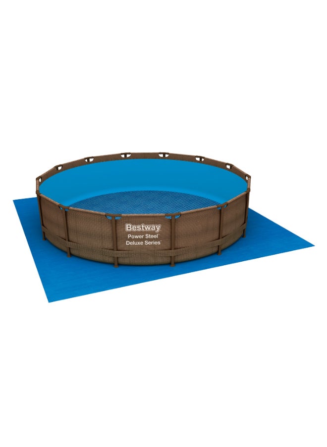 Bestway Ground Cloth for Above Ground Swimming Pools, 16 ft x 16 ft (4.88 m x 4.88 m) Protective Pool Ground Sheet, Durable Pool Base Mat for Steel Frame & Inflatable Pools - Image 2