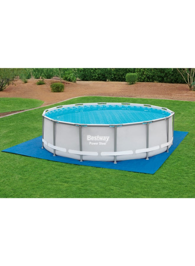 Bestway Ground Cloth for Above Ground Swimming Pools, 16 ft x 16 ft (4.88 m x 4.88 m) Protective Pool Ground Sheet, Durable Pool Base Mat for Steel Frame & Inflatable Pools - Image 5