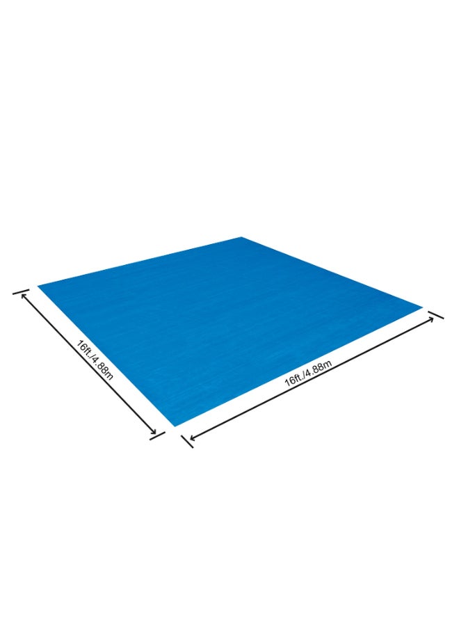 Bestway Ground Cloth for Above Ground Swimming Pools, 16 ft x 16 ft (4.88 m x 4.88 m) Protective Pool Ground Sheet, Durable Pool Base Mat for Steel Frame & Inflatable Pools - Image 3