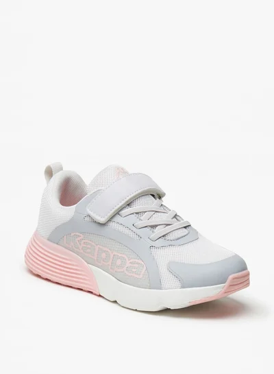 Kappa Girls' Panelled Sports Shoes with Hook and Loop Closure