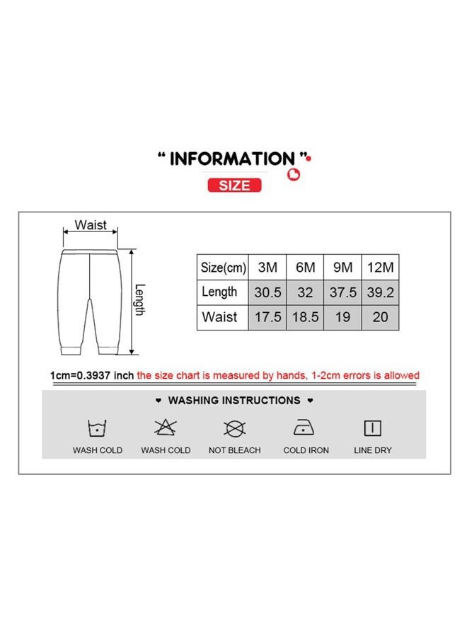 JELYLOVE Unisex Baby Boy Girl Pants Sets Cotton Soft Infants Bottoms Casual 5 Pack 0-12 Month Babies' Leggings, 3 Months - Image 3