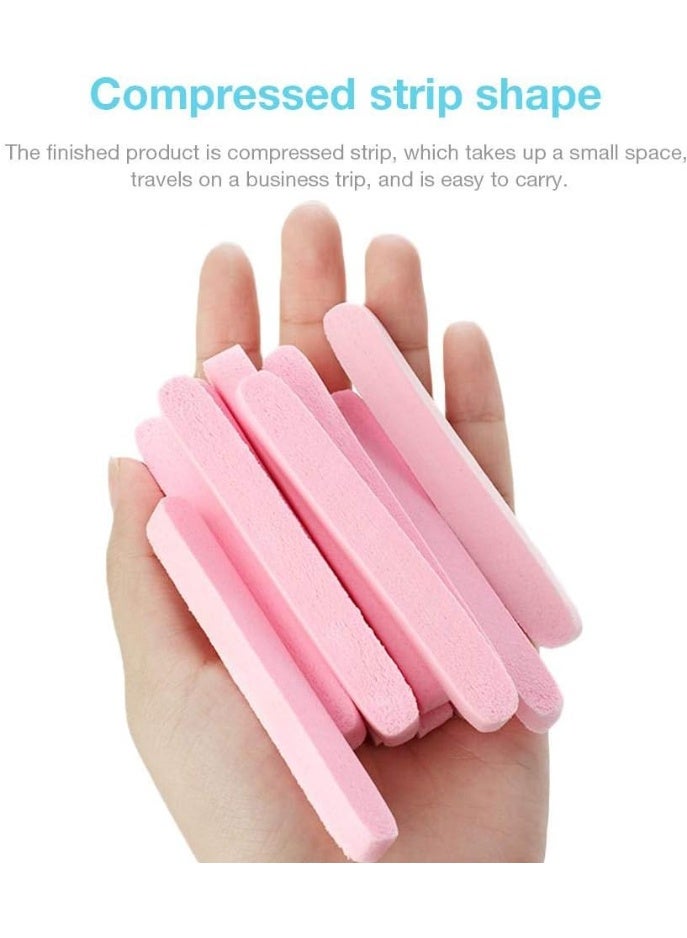 12 قطعة من وسادات الإسفنج المستديرة لإزالة المكياج الاحترافية للوجه، منظفة ومقشرة للنساء - Image 1