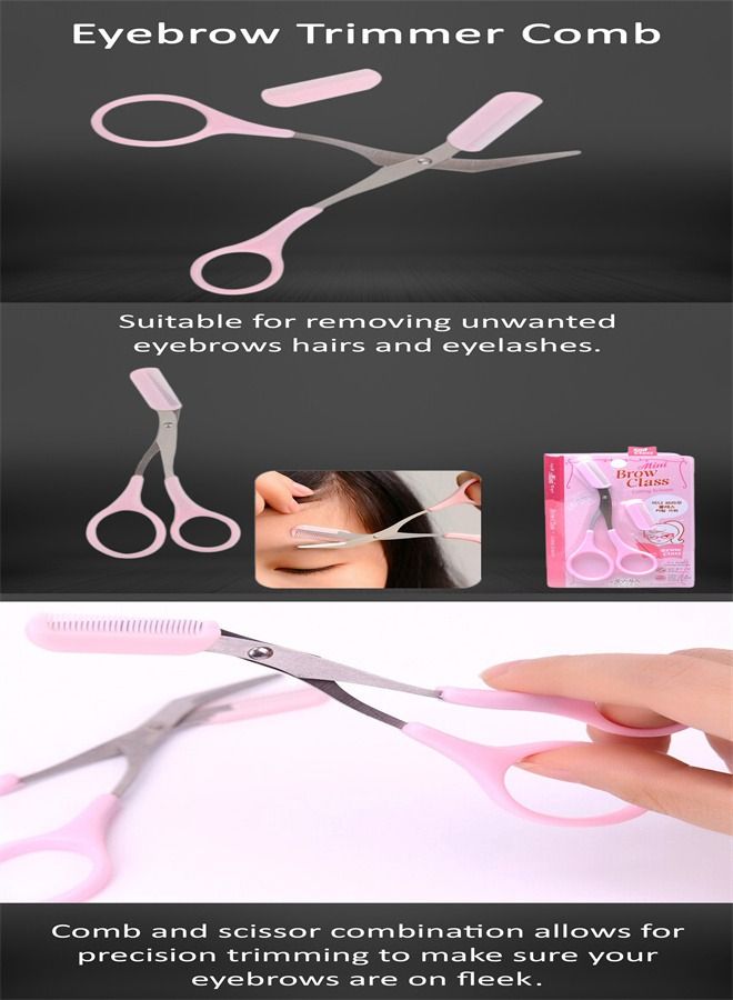 جينتيك مشط أداة تشذيب الحواجب باللون الوردي - Image 3