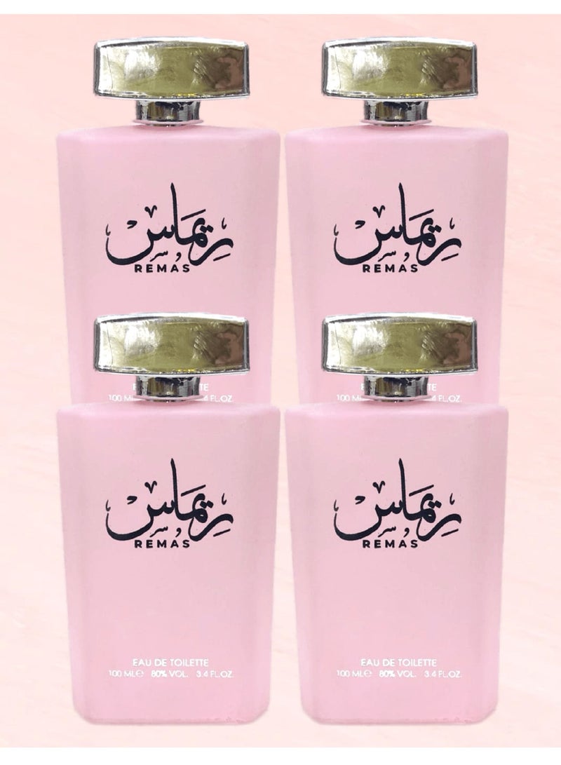remas 4 Pieces Remas Perfume 100 Ml EDT - Image 1