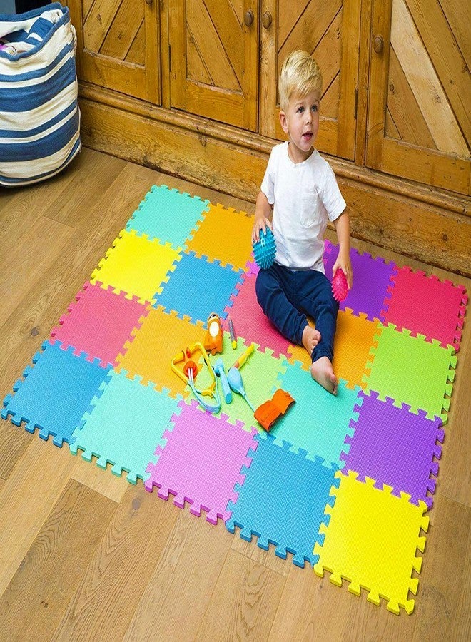Kangler Kids Puzzle Play Mats, 20pcs Extra Large Colorful Foam Flooring Tiles, Interlocking Floor Mats with Borders for Children Infant Baby Crawling, Exercise, Playroom, Play Area, Baby Nursery - Image 2