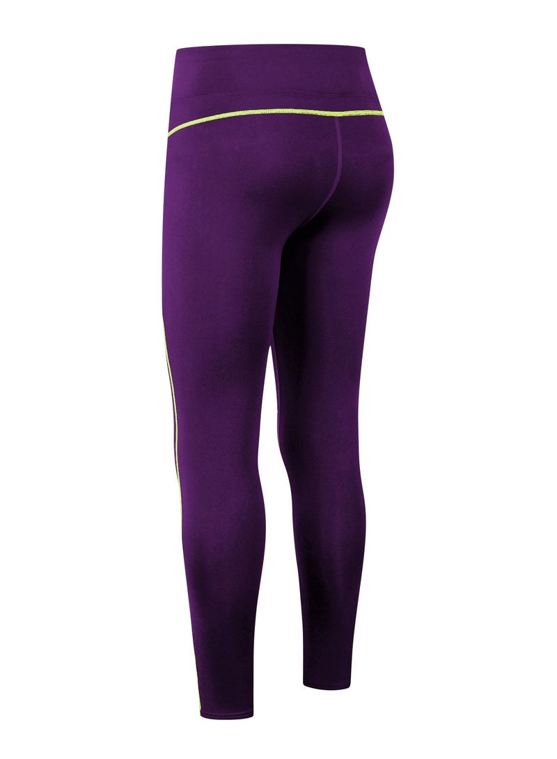 Loquat Women Quick Dry Breathable Elastic Trousers Purple - Image 2