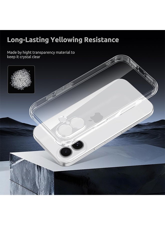 واي جيه غطاء هاتف iPhone 17 كامل الحماية، واقٍ من الصدمات بدرجة عسكرية، غطاء iPhone 17 مقاوم للاصفرار، مقاوم للتآكل، مضاد للخدوش والبصمات، غطاء هاتف 17 نحيف جداً بحافة مرتفعة إضافية - Image 5