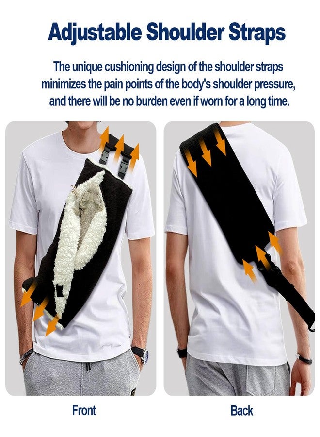 WATFOON Adjustable Fluffy Bearded Dragon Sling Carrier Bag, Reptile Carrier with Leash Harness Lizard Cage Accessories for Small Animal, Kitty, Ferrets, Squirrel, Hamsters,Parrot (X-Large) - Image 4