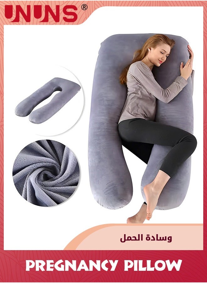 وسادة حمل على شكل حرف U، مقاس 130 سم × 70 سم